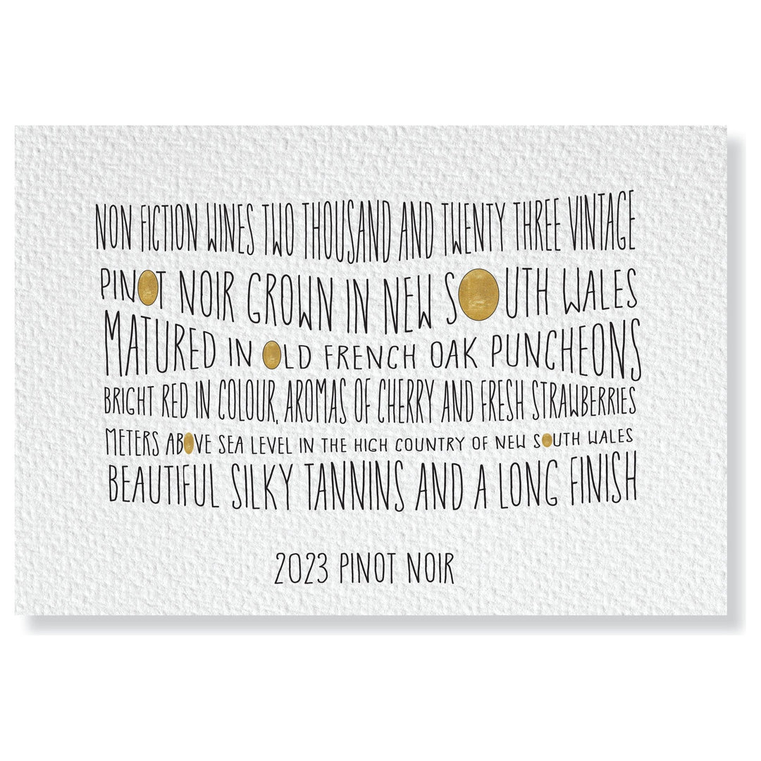 2023 Non Fiction Pinot Noir