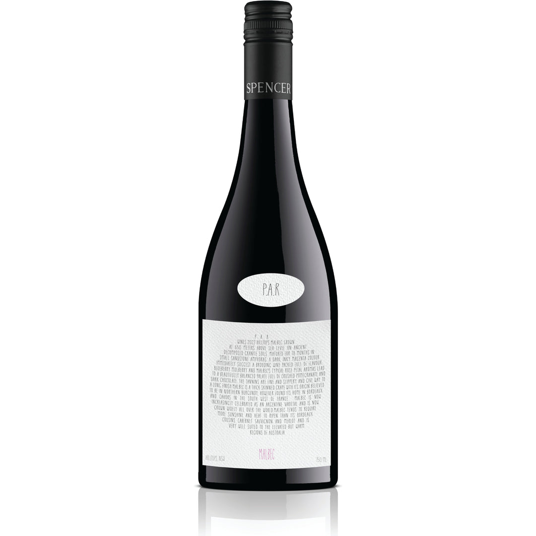 P.A.R 2023 Malbec, Hilltops, NSW. 94 Points - Winefront
